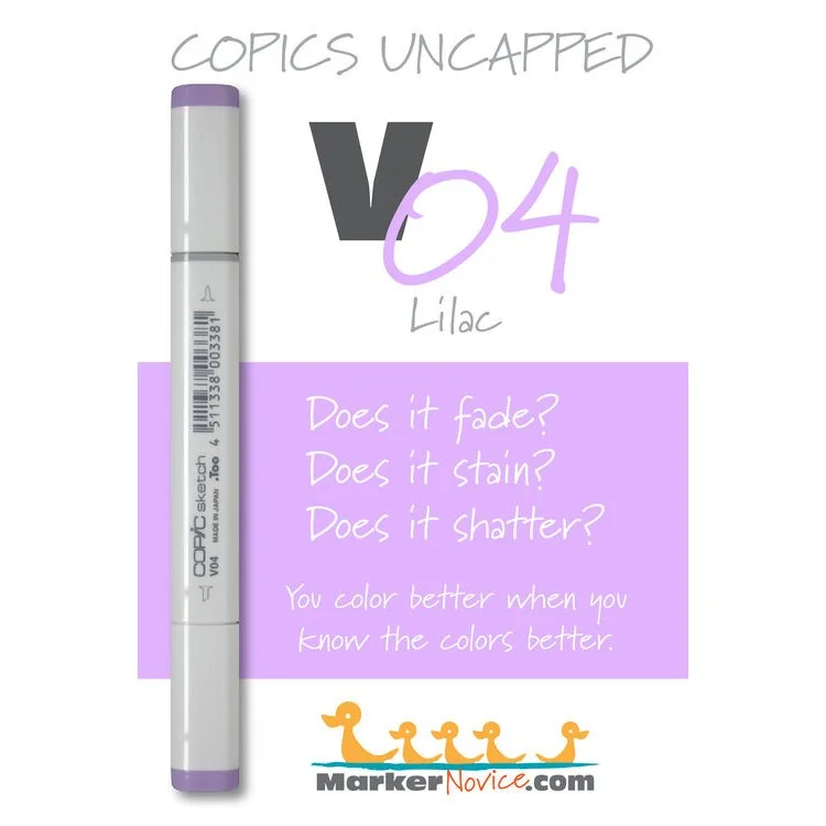 V04 - Copic Sketch Marker Lilac — Violeta Ink